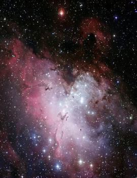 Paperback Eagle Nebula Star Cluster Constellation Notebook: 8.5 X 11 202 College Ruled Pages Book