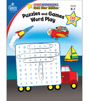 Paperback Puzzles and Games: Word Play, Grades K - 1 (Home Workbooks) Book