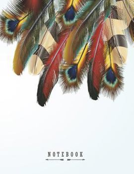Notebook: Peacock feathers on white cover and Dot Graph Line Sketch pages, Extra large (8.5 x 11) inches, 110 pages, White paper, Sketch, Draw and Paint