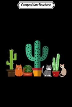 Composition Notebook: Anti Social Cats Cactus No Touch Me Gif Journal/Notebook Blank Lined Ruled 6x9 100 Pages