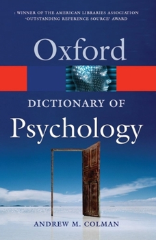 Paperback A Dictionary of Psychology (Oxford Quick Reference) Book