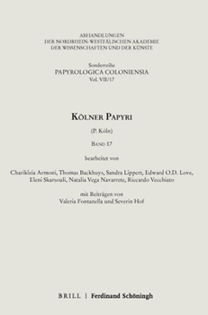 Hardcover Kolner Papyri [German] Book