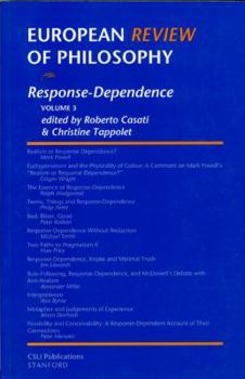 European Review of Philosophy, 3: Response-Dependence (Center for the Study of Language and Information - Lecture Notes)