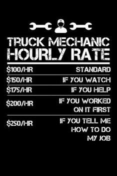 Truck Mechanic Hourly Rate: Personal Planner 24 month 100 page 6 x 9 Dated Calendar Notebook For 2020-2021 Academic Year