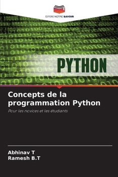 Paperback Concepts de la programmation Python [French] Book