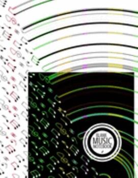 Blank Music Notebook: Music Manuscript Paper For Notes, Blank Notebook 12 Staves, 120 Pages, 60 Sheets, 8,5” x 11”, Abstract Cover Design, (volume 1)