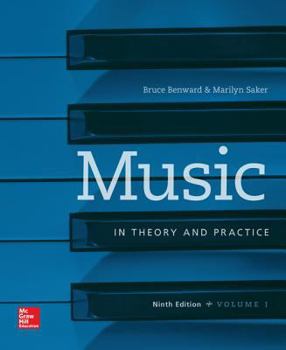 Paperback Music in Theory and Practice, Volume 1 [With Workbook] Book