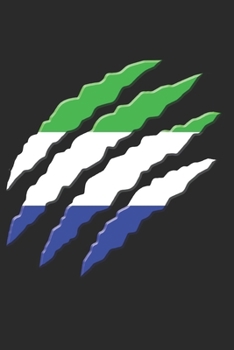 Paperback Sierra Leone Notebook: Sierra Leone Notebook - college book - diary - journal - booklet - memo - composition book - 120 sheets - Dot Grid pap Book