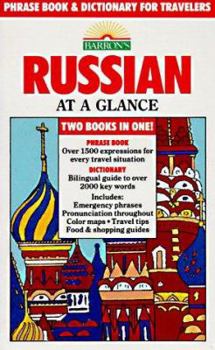 Paperback Russian at a Glance: Phrase Book and Dictionary for Travelers Book