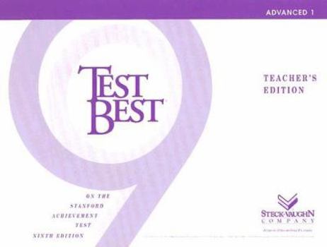 Paperback Test Best on the Stanford Achievement Test: Advanced 1 Book