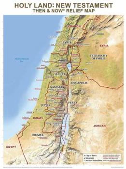 Wall Chart Holy Land New Testament Then and Now Relief Map Book