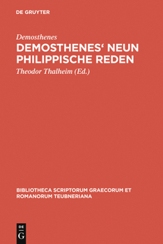 Hardcover Demosthenes' Neun philippische Reden [Greek, Ancient (To 1453)] Book