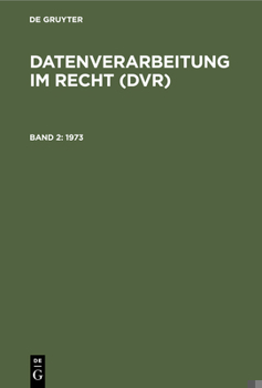 Hardcover 1973 [German] Book