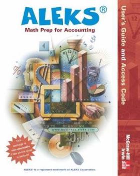 Paperback ALEKS for Math Prep for Accounting User's Guide and Access Code (Stand Alone) Book