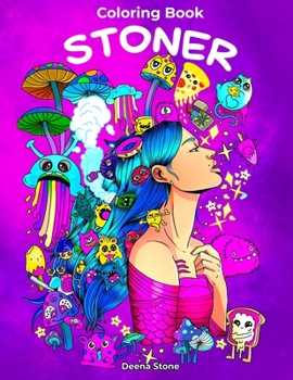 Paperback Stoner Coloring Book: Psychedelic Coloring Book for Adults with Stress Relieving Trippy Designs Book