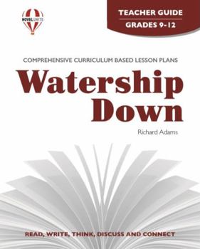 Paperback Watership Down - Teacher Guide by Novel Units Book