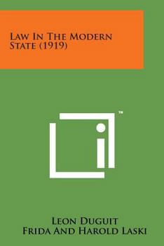 Paperback Law in the Modern State (1919) Book