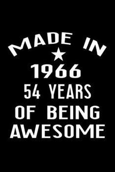 Paperback Made in 1966: 54 Year Old Birthday Gift for Men and Women Book