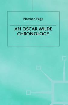 An Oscar Wilde Chronology (G K Hall Author Chronologies Series)