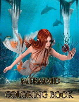 Paperback Mermaid Coloring Book: MERMAID COLORING BOOK:50 Beautiful Mermaid Designs Book