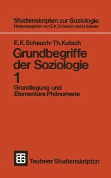 Paperback Grundbegriffe Der Soziologie: Grundlegung Und Elementare Phänomene [German] Book