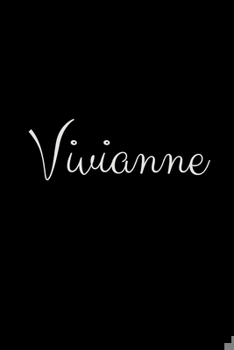 Paperback Vivianne: notebook with the name on the cover, elegant, discreet, official notebook for notes Book