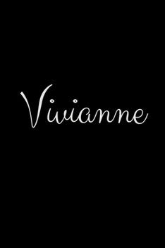 Paperback Vivianne: notebook with the name on the cover, elegant, discreet, official notebook for notes Book