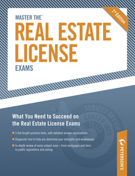 Paperback Master the Real Estate License Examinations Book