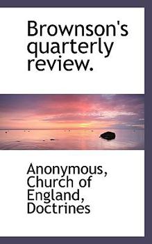 Paperback Brownson's Quarterly Review. Book