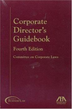 Paperback Corporate Director's Guidebook, Fourth Edition Book