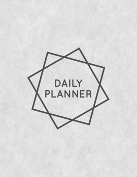 Paperback Daily Planner: Daily Organizer and Planner 8.5" X 11" Notebook 120 Pages Book