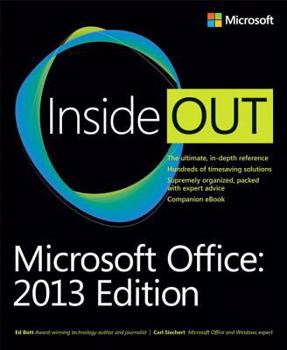 Paperback Microsoft Office Inside Out: 2013 Edition Book