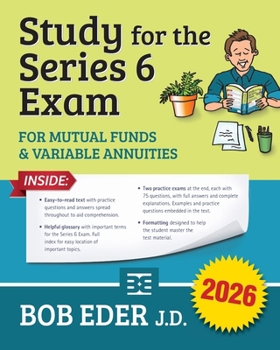 Paperback Study for the Series 6 Exam: Investment Companies and Variable Products Book