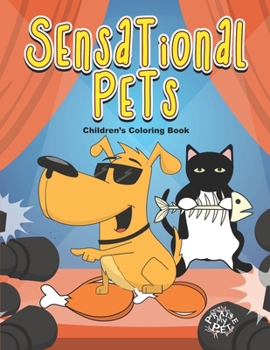 Paperback Sensational Pets: Children's Coloring Book