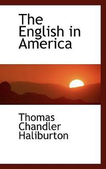Hardcover The English in America Book