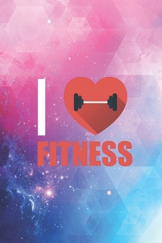 Paperback I Heart Love Fitness - Gym Fit Trainer Workout Journal Book