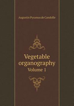 Paperback Vegetable Organography Volume 1 Book