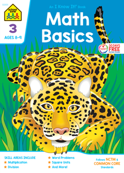 Paperback School Zone Math Basics Grade 3 Workbook Book