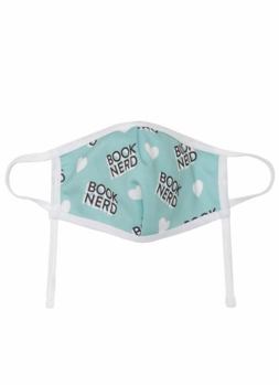 Unknown Binding Out of Print Book Nerd Face Mask Adult Adjustable Large Book