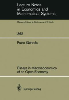 Paperback Essays in Macroeconomics of an Open Economy Book