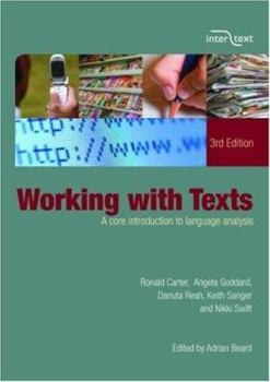 Paperback Working with Texts: A Core Introduction to Language Analysis Book
