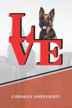 German Shepherd: Dog Love Park Isometric DOT Paper Notebook book is 120 pages 6"x9"