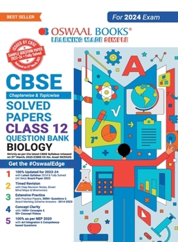 Oswaal CBSE Class 12 Biology Question Bank 2023-24 Book