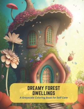 Paperback Dreamy Forest Dwellings: A Grayscale Coloring Book for Self Care Book