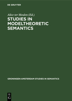 Hardcover Studies in Modeltheoretic Semantics Book