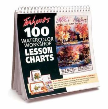 Spiral-bound 100 Watercolor Workshop Lesson Charts Book