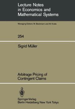 Paperback Arbitrage Pricing of Contingent Claims Book