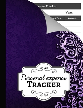 Paperback Personal Expense Tracker: Monthly Budget Planner Organizer / Ledger Book Worksheets / Budgeting Workbook Book