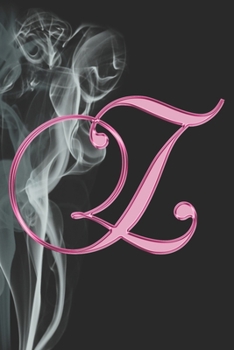 Z Journal: A Monogram Z Initial Capital Letter Notebook For Writing And Notes: Great Personalized Gift For All First, Middle, Or Last Names (Pink Gold Smoke Fire Swirl Print)