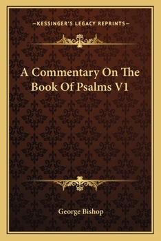 Paperback A Commentary On The Book Of Psalms V1 Book